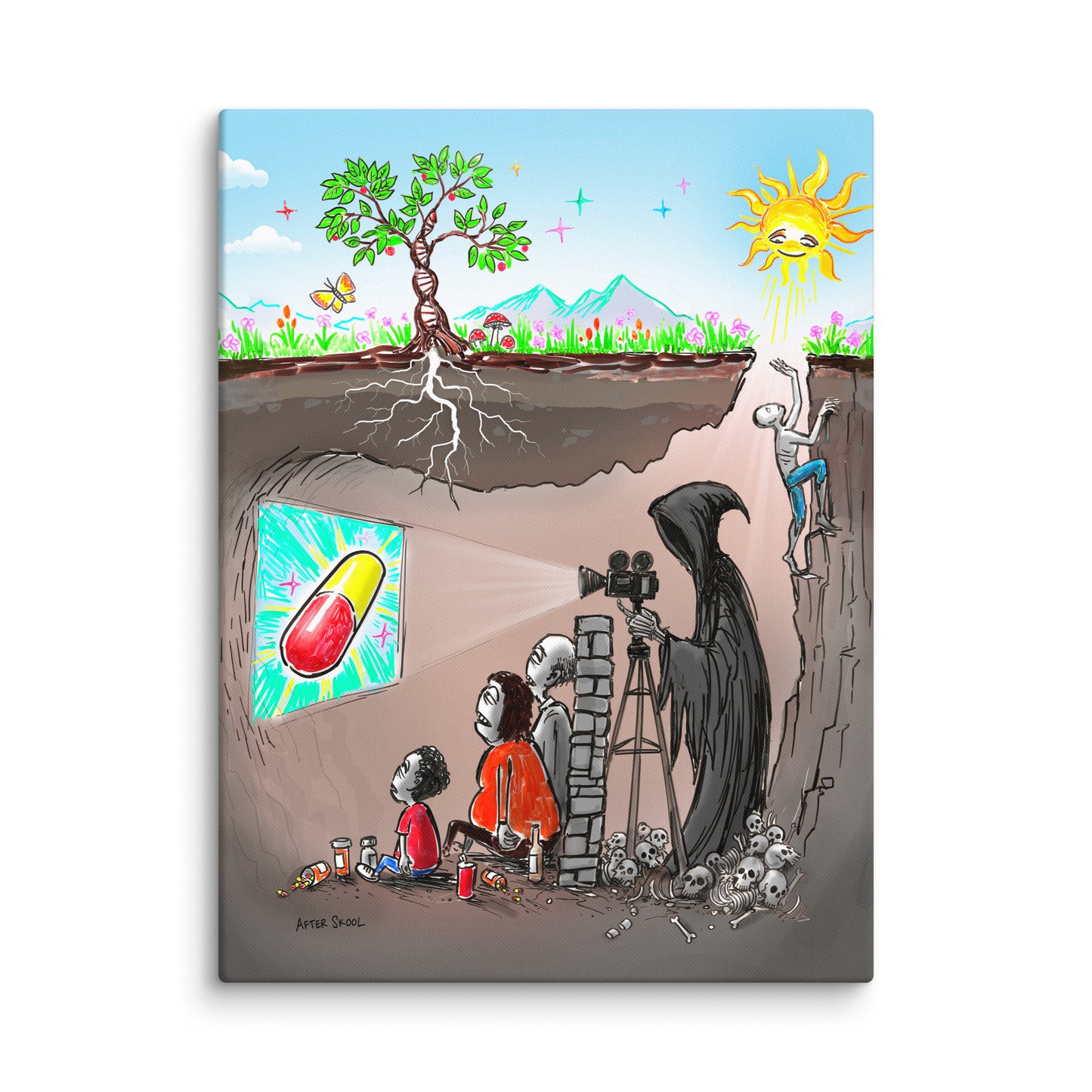 Allegory of the Cave Canvas Print