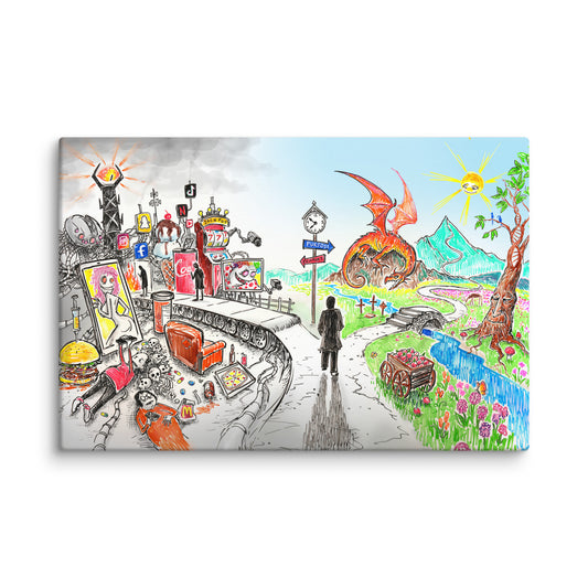 Comfort vs. Purpose Canvas Print