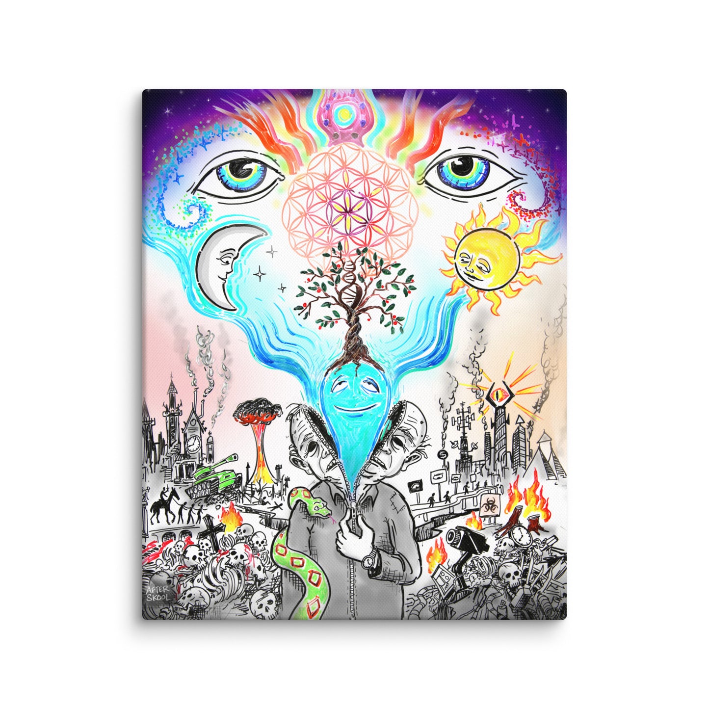 Ascension of the Present Canvas Print