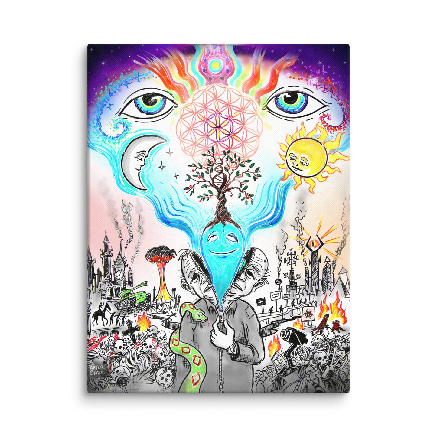 Ascension of the Present Canvas Print