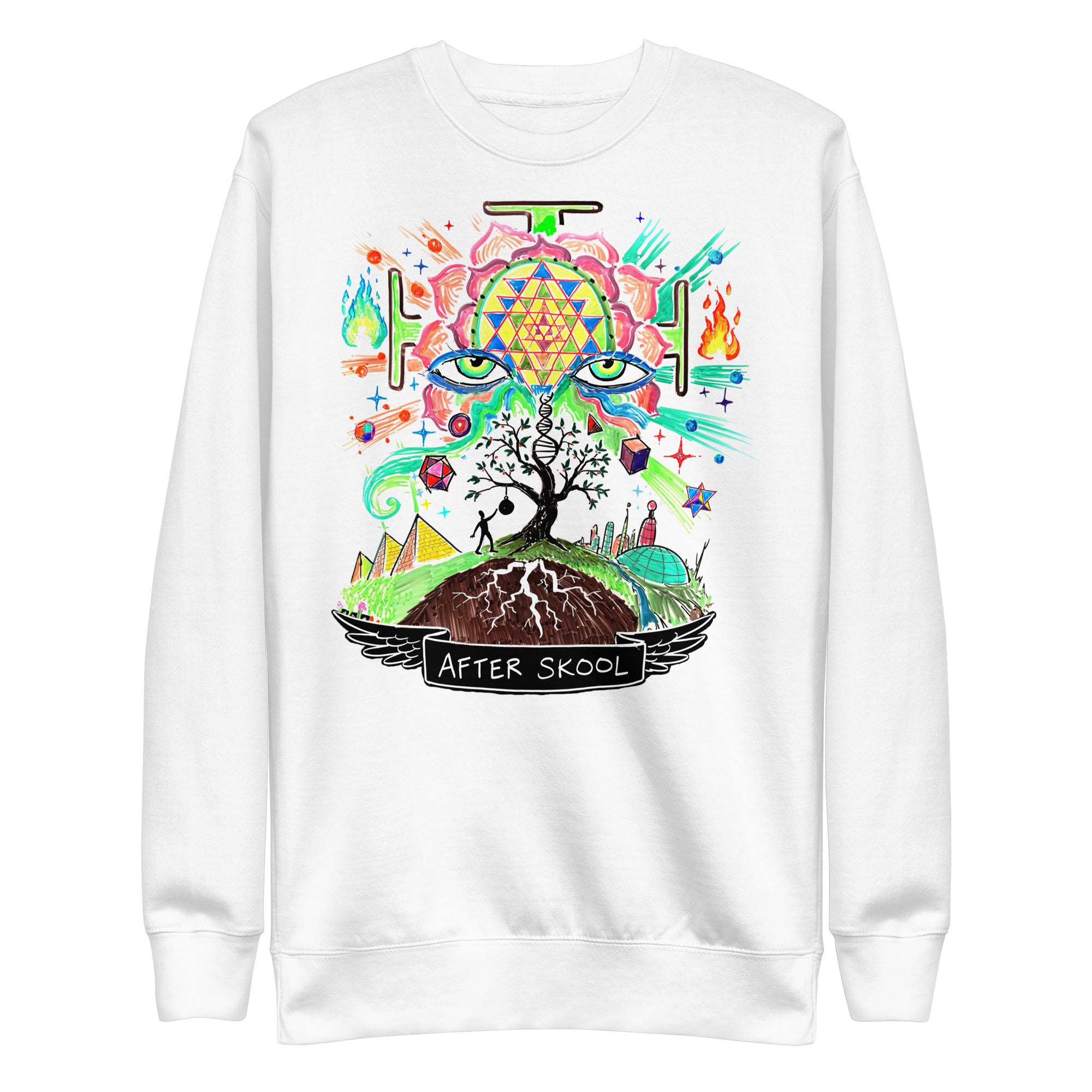 Welcome to the Present Unisex Premium Sweatshirt (Light Version)