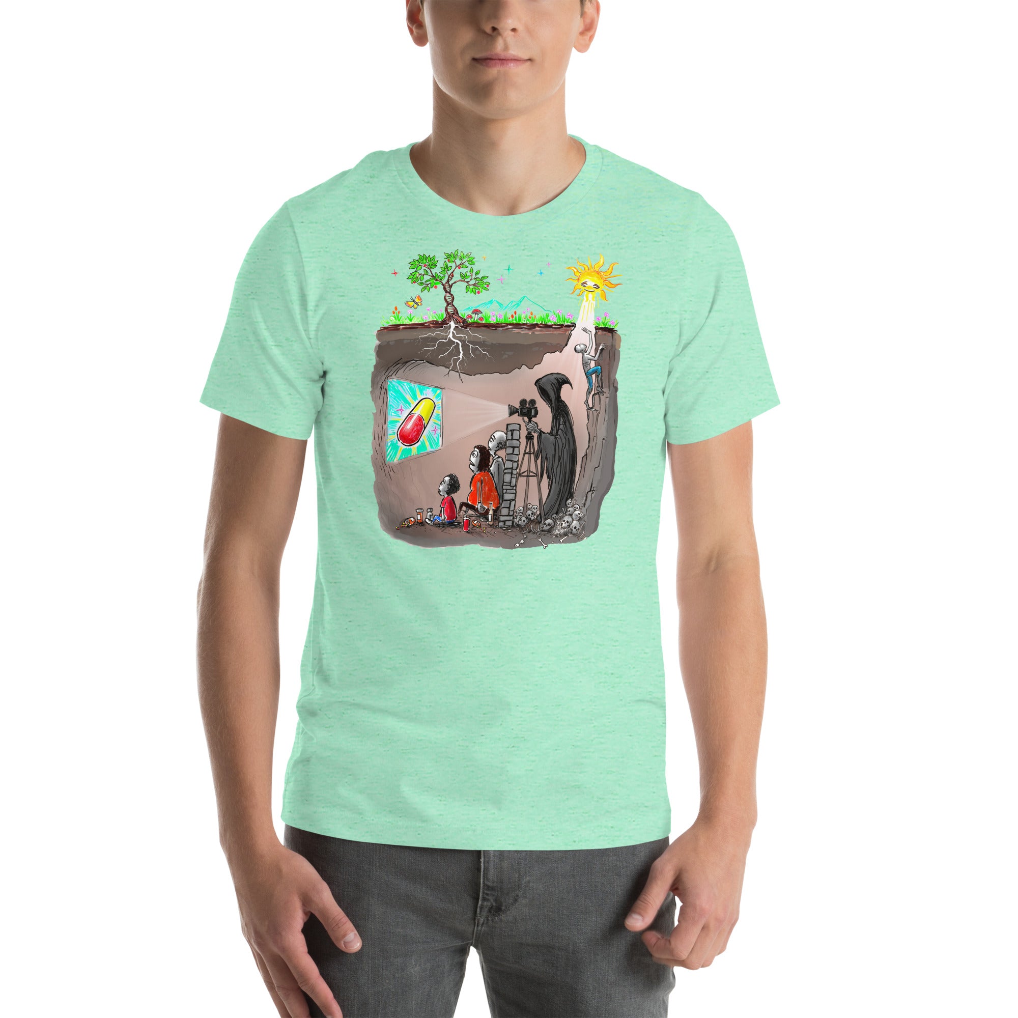 Plato's Cave Unisex t-shirt