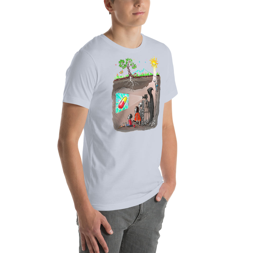 Plato's Cave Unisex t-shirt