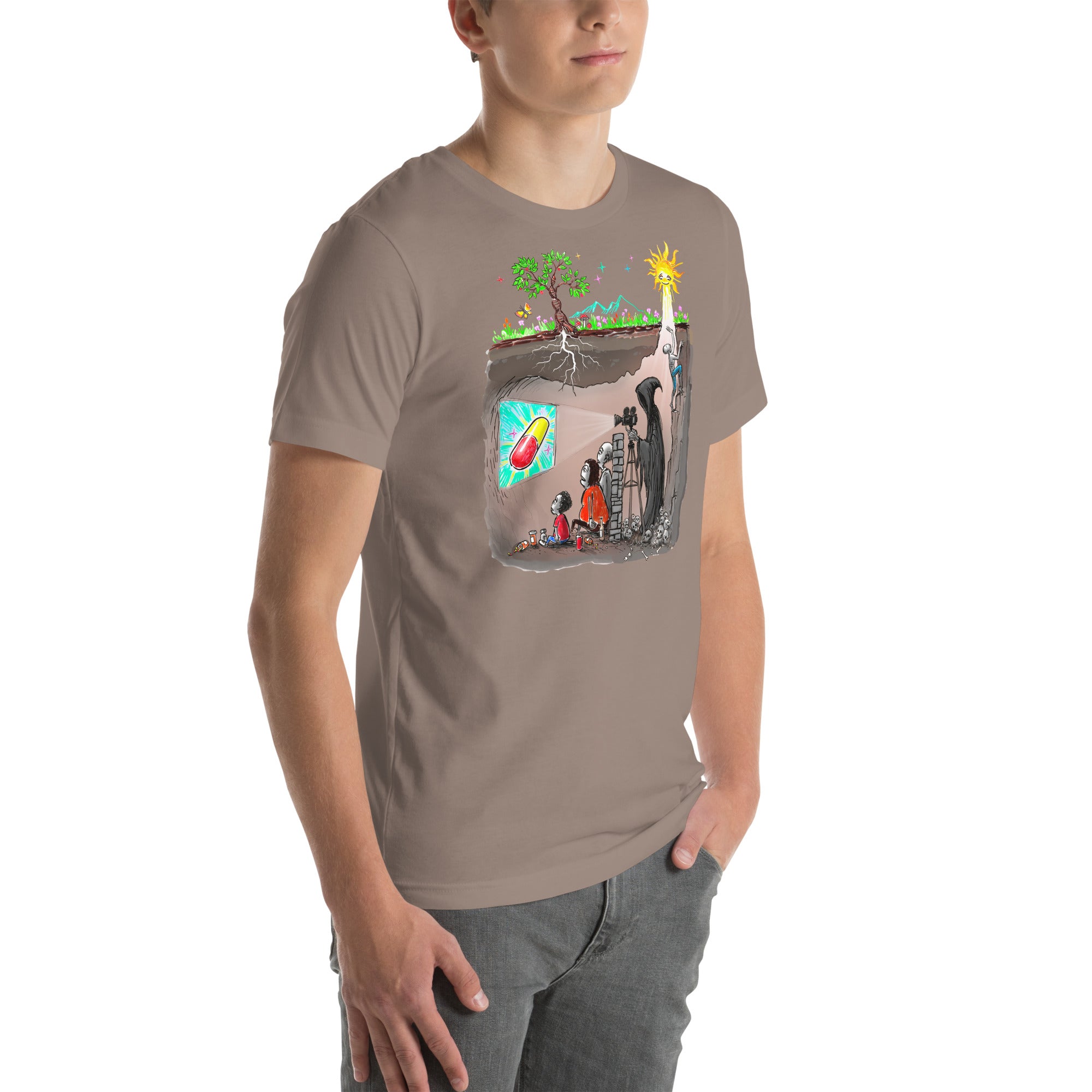 Plato's Cave Unisex t-shirt